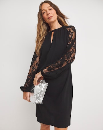Lace Sleeve Shift Dress
