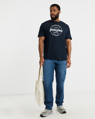 Jack & Jones Dover Logo T-Shirt - Navy