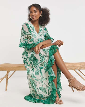 Hope & Ivy Clarissa Wrap Maxi Dress