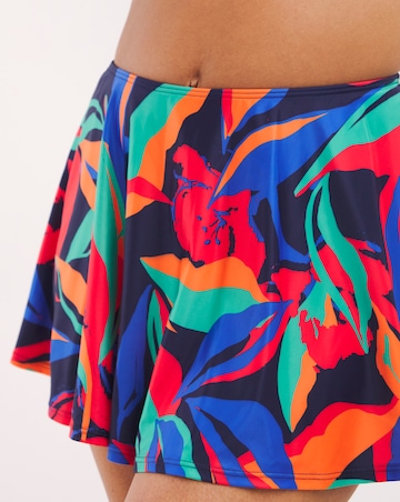 Floral Bikini Swim Skirt