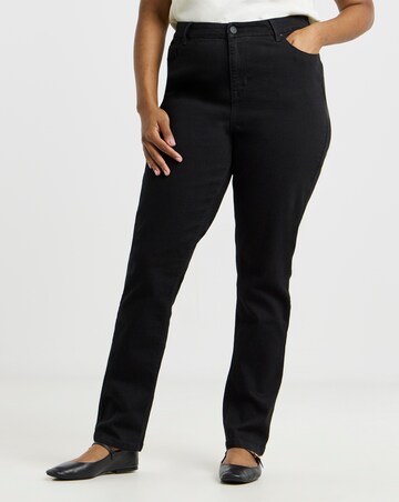 Super Stretch Premium Denim Black Slim Jeans