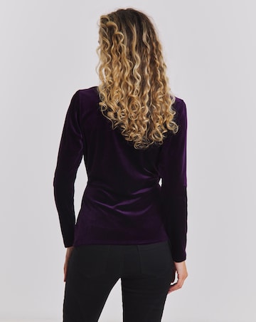 Joe Browns Glamorous Velour Wrap Top