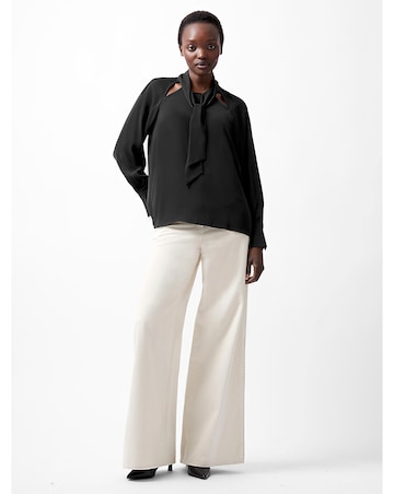 French Connection Carmen Crepe Tie Blouse