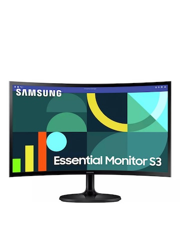 Samsung 24in Odyssey G3 FHD 100Hz 4ms LCD Curved Monitor - Black