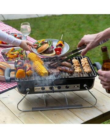 George Foreman Black Toolbox Charcoal BBQ