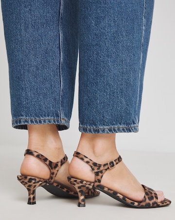 Neva Barely There Kitten Heel Two Part Sandals - Extra Wide Fit (EEE)