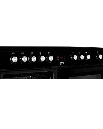 Beko KDVC100K Double Oven with Grill - Electric Range Cooker - Black