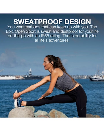 Jlab Epic Open Sport Earbuds- Black