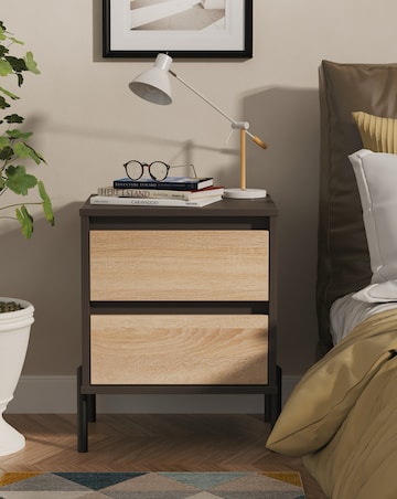 Sloan 2 Drawer Bedside