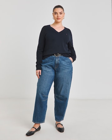 Tommy Hilfiger Jersey Stitch V Neck Sweater