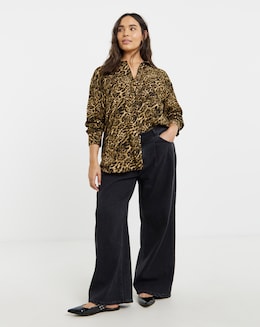 Leopard Viscose Printed Shirt