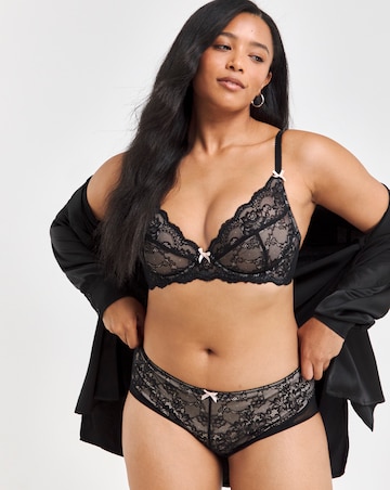 Figleaves Juliette Lace Full Cup Bra A-G - Black