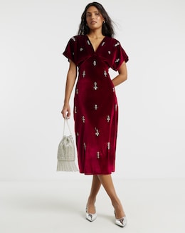 Hope & Ivy Farah Midi Dress