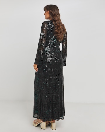 Flounce London Sequin Maxi Dress