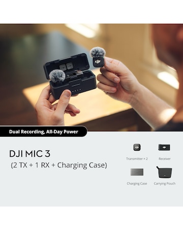 DJI Mic 3 (2 TX + 1 RX + Charging Case)