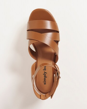 Arabella Flatform Espadrille Sandals Ex Wide Fit