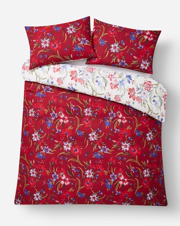 Julipa Ruth Floral Cotton Blend Reversible Duvet Set