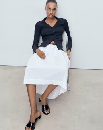 MANGO COLLARED CARDIGAN