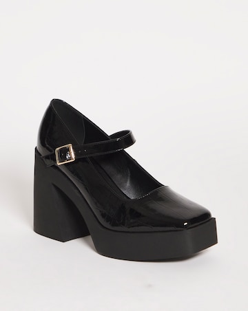 Reus Mary Jane Platform Heeled Shoes - Extra Wide Fit (EEE)