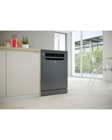 Hoover H-Dish 500 HF4B7F0A-80 14 Place Full Size WiFi Dishwash Graphite Install