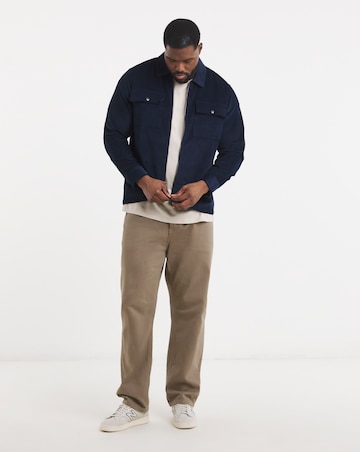 Cord Zip Through Overshirt