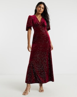 Twisted Wunder Sofia Velvet Maxi Dress