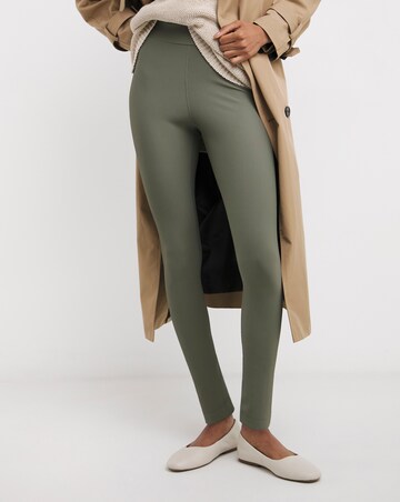 Khaki Ribbed Legging