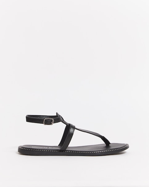 Toe Post Flat Sandals Wide