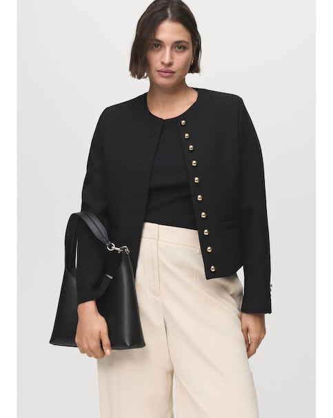 Mango Button Detail Jacket