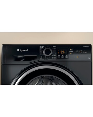 Hotpoint Anti-Stain NSWM 846 BS UK 8kg 1400rpm Washing Machine - Black