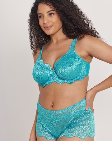 Pretty Secrets Mila Lace Full Cup Wired Bra (B-G) Teal