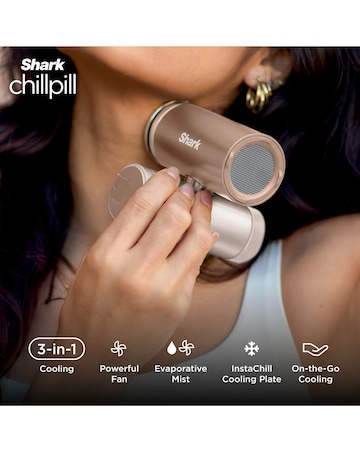 Shark ChillPill 3-in-1 Fan, Mist & InstaChill System - Iced Latte