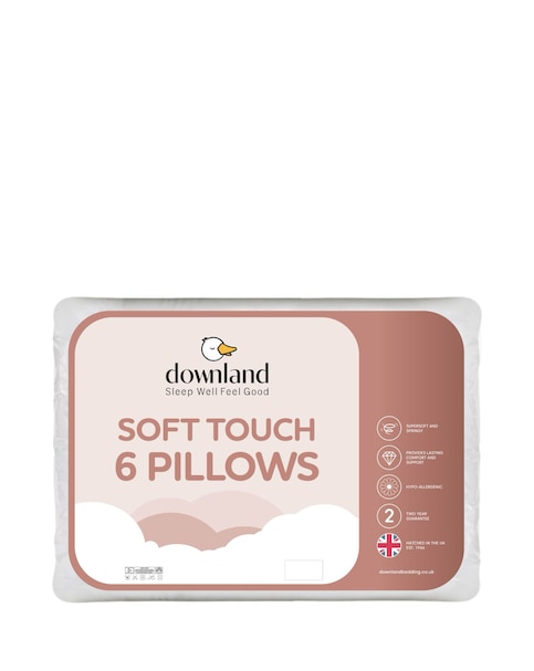 Downland Soft Touch Pack of 6 Pillows