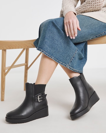 Natalie Wedge Chelsea Boots - Extra Wide Fit (EEE)