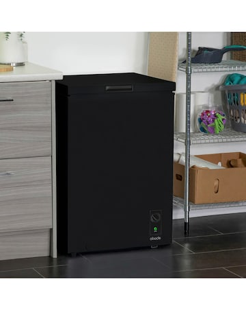 Abode A99CF0E1B Chest Freezer 99L Black + Install