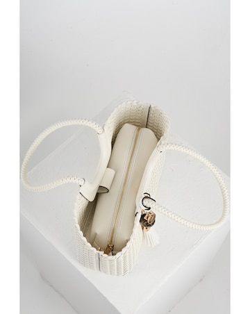 Luella Grey Paige Black Whipstitch Tote