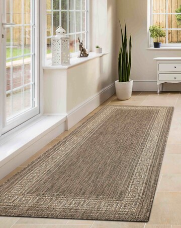 Gel Backed Greek Key Runner