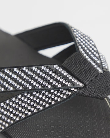 Cushion Walk Crystal Toe Post Sandals EEE Fit