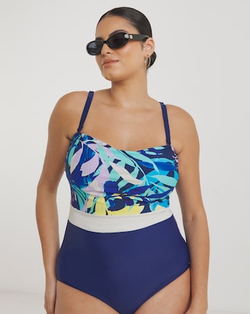 Leaf Bandeau Swimsuit