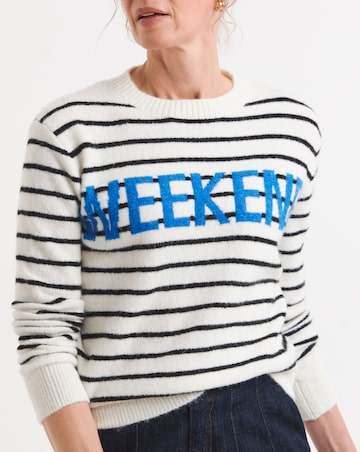 Stripe Knitted Sweatshirt
