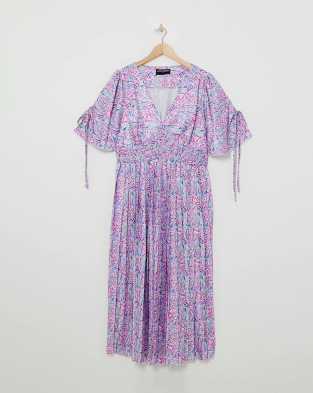little mistress purple dress Lilac Gold Polka Dot Midi Dress
