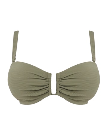 Anthology Non Wire Ribbed Bandeau Bikini Top