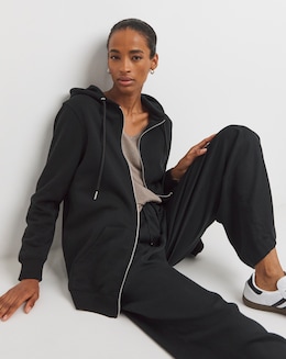 Longline Zip Hoodie