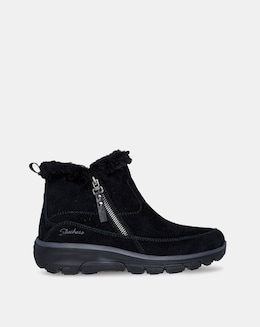 Skechers Easy Going Zip Boots Wide Fit
