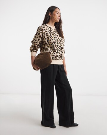 Drop Shoulder Printed Sweatshirt