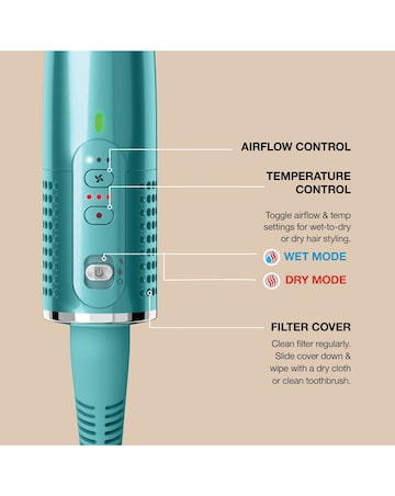 Shark Glossi 2-in-1 Hot Tool and Air Glosser - Juniper