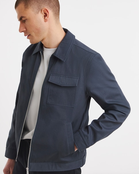 Smart Zip Up Harrington