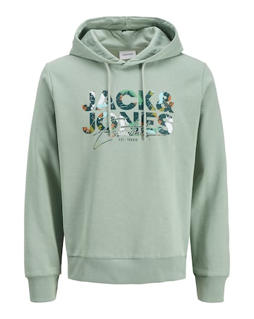 Jack & Jones Geplas Sweat Hood - Green