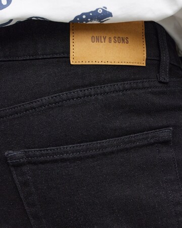 Only & Sons Fade Loose Denim Jeans - Black