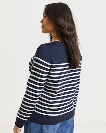 Tommy Hilfiger Jersey Stitch Long Sleeve Boat Neck Sweater
